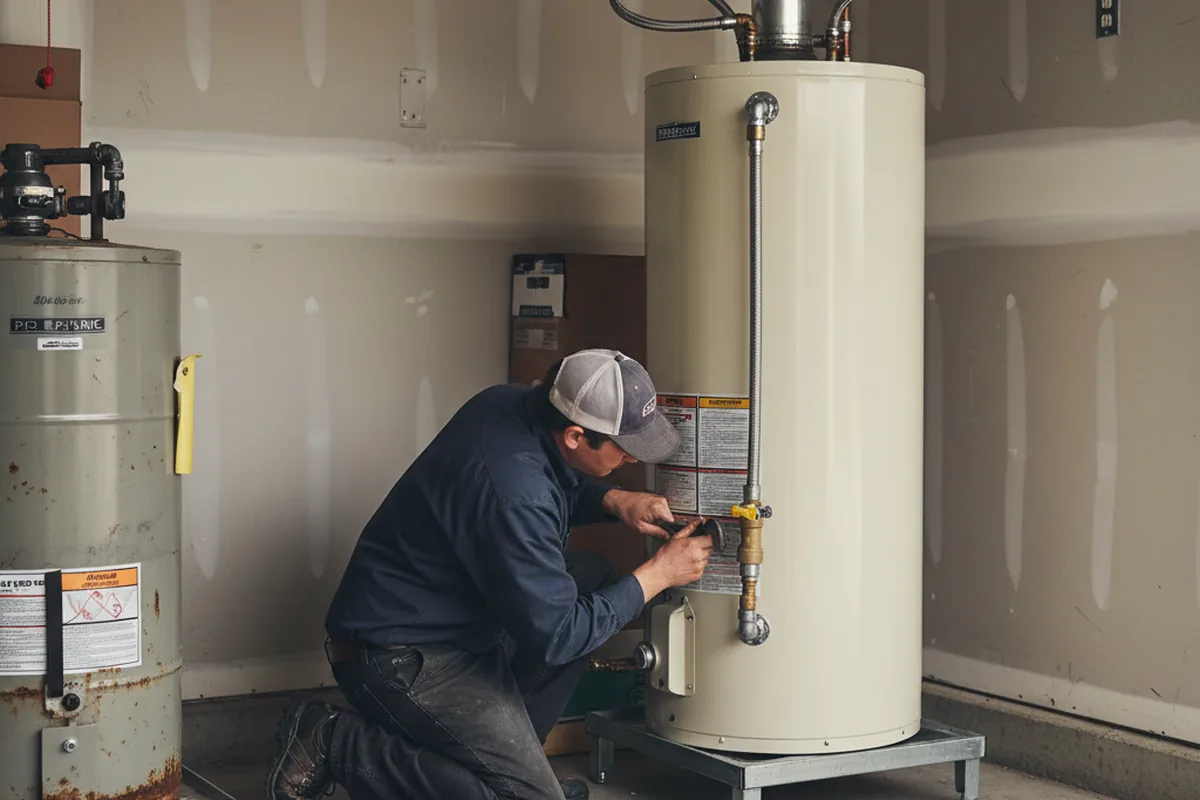 Water heater and shutoff valve replacement in Pamplico