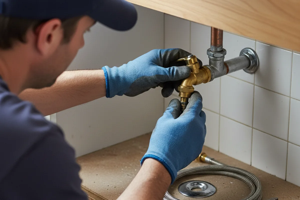 Shutoff valve and fitting work during Repiping in Pamplico